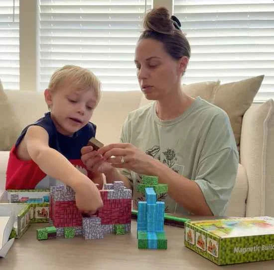 Магнитни блокчета за строене Build World – 192 бр.